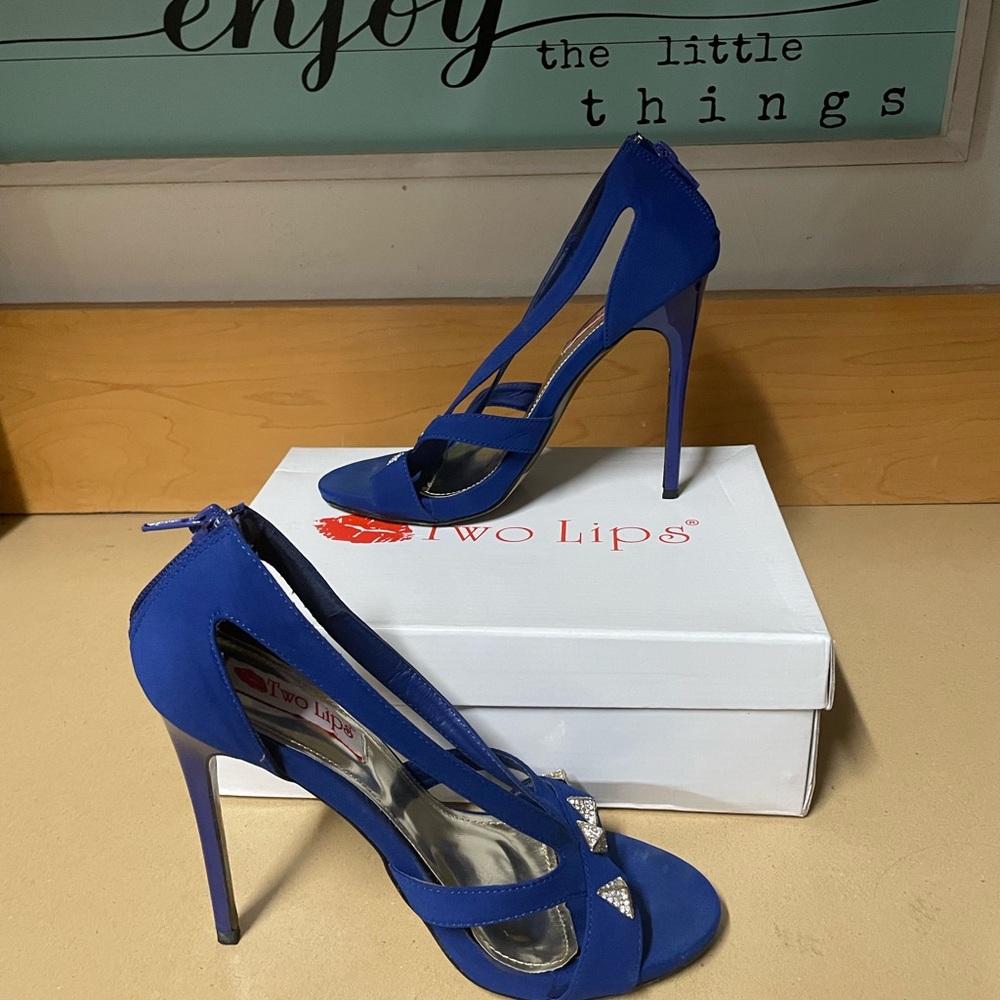 High Heel Open Toe with rhinestones